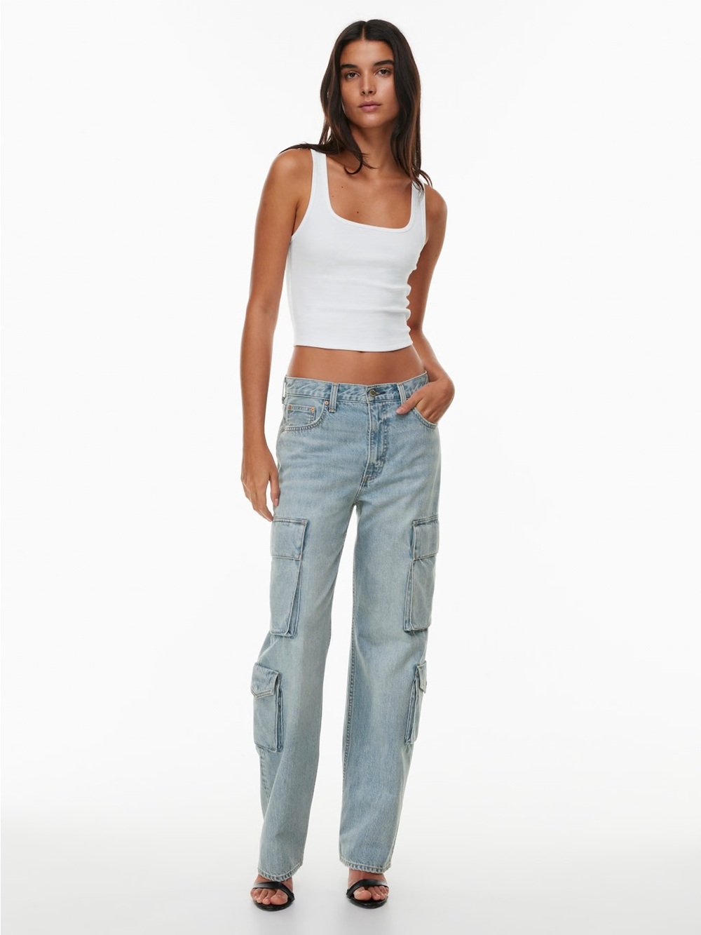 Denim Forum The 90’s Lite Lo-Rise Cargo jeans